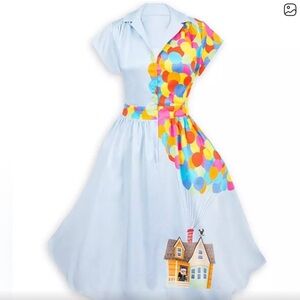 Disney The Dress Shop UP Pixar House Carl Russell Women’s XL Sky Balloons RARE